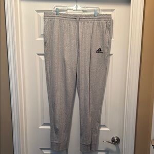 Adidas Men’s Gray Joggers - Gently Worn/Smoke & Pet Free